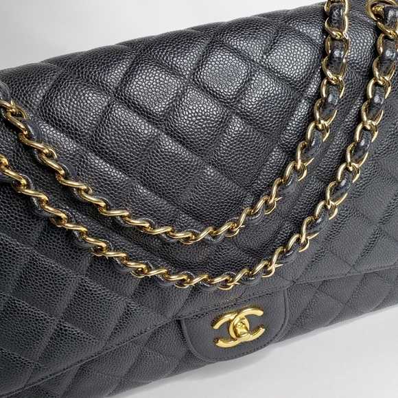 Chanel Maxi Single Flap Caviar Ghw - Picture 8 of 12